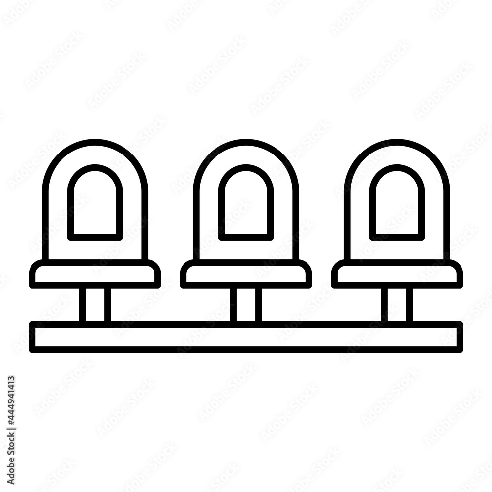 Vector Seating Outline Icon Design Vector Seating Outline Icon Design