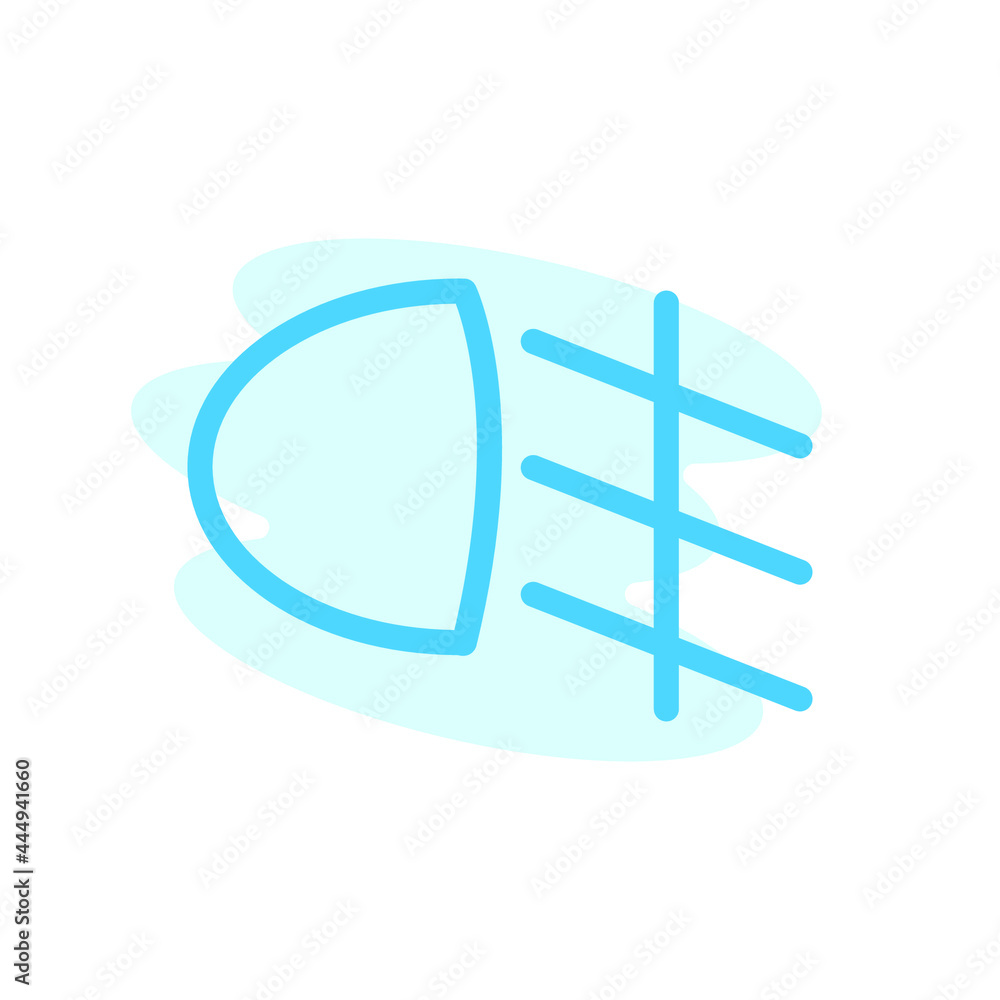 Illustration Vector Graphic of Fog Lamp icon Illustration Vector Graphic of Fog Lamp icon