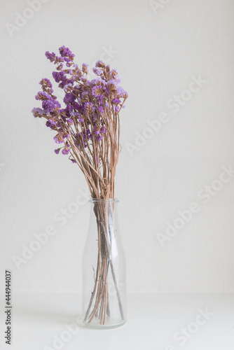 Vase with flowers on the table
