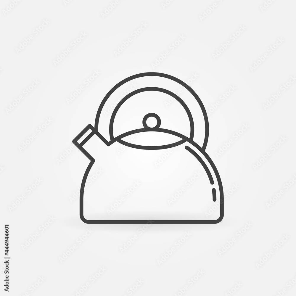 Kettle outline vector concept icon or symbol Kettle outline vector concept icon or symbol