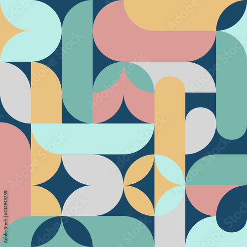 Minimal geometric composition. For print, poster, brochure, flyer. Vector illustration, flat design