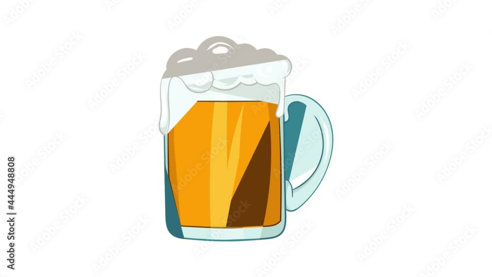 Mug of beer icon animation cartoon best object isolated on white background Mug of beer icon animation cartoon best object isolated on white background