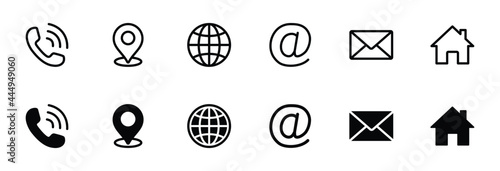Web icon set. Website set icon vector