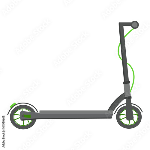 Electric scooter on a white background for use in web design or clipart