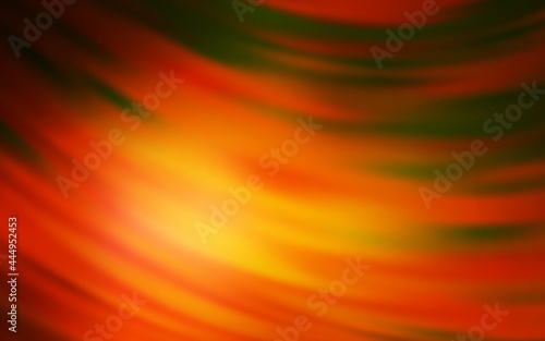 Dark Orange vector layout with bent lines.