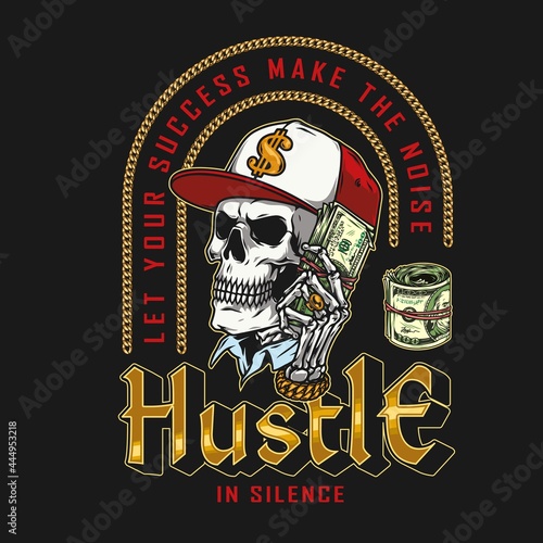 Money vintage colorful print