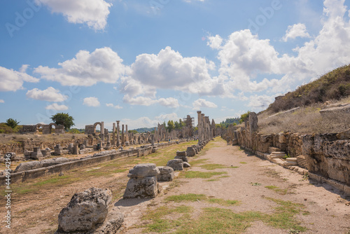 Ancient ruins of Perge. Agora.Turkey.