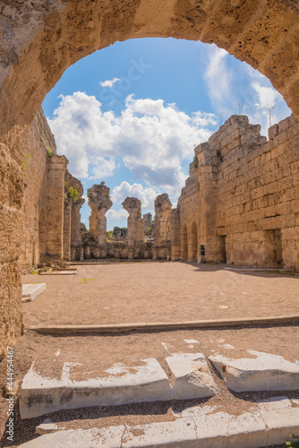 Ancient ruins of Perge. Agora.Turkey.