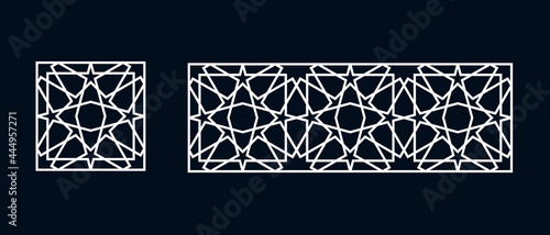 Islamic pattern for laser cutting