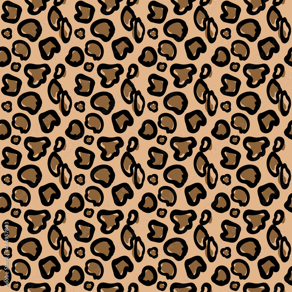 Leopard Pattern Background. Vector Illustration. Seamless Leopard Pattern Background. Vector Illustration. Seamless
