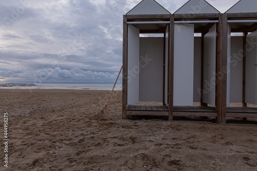 Umkleidekabinen am Strand