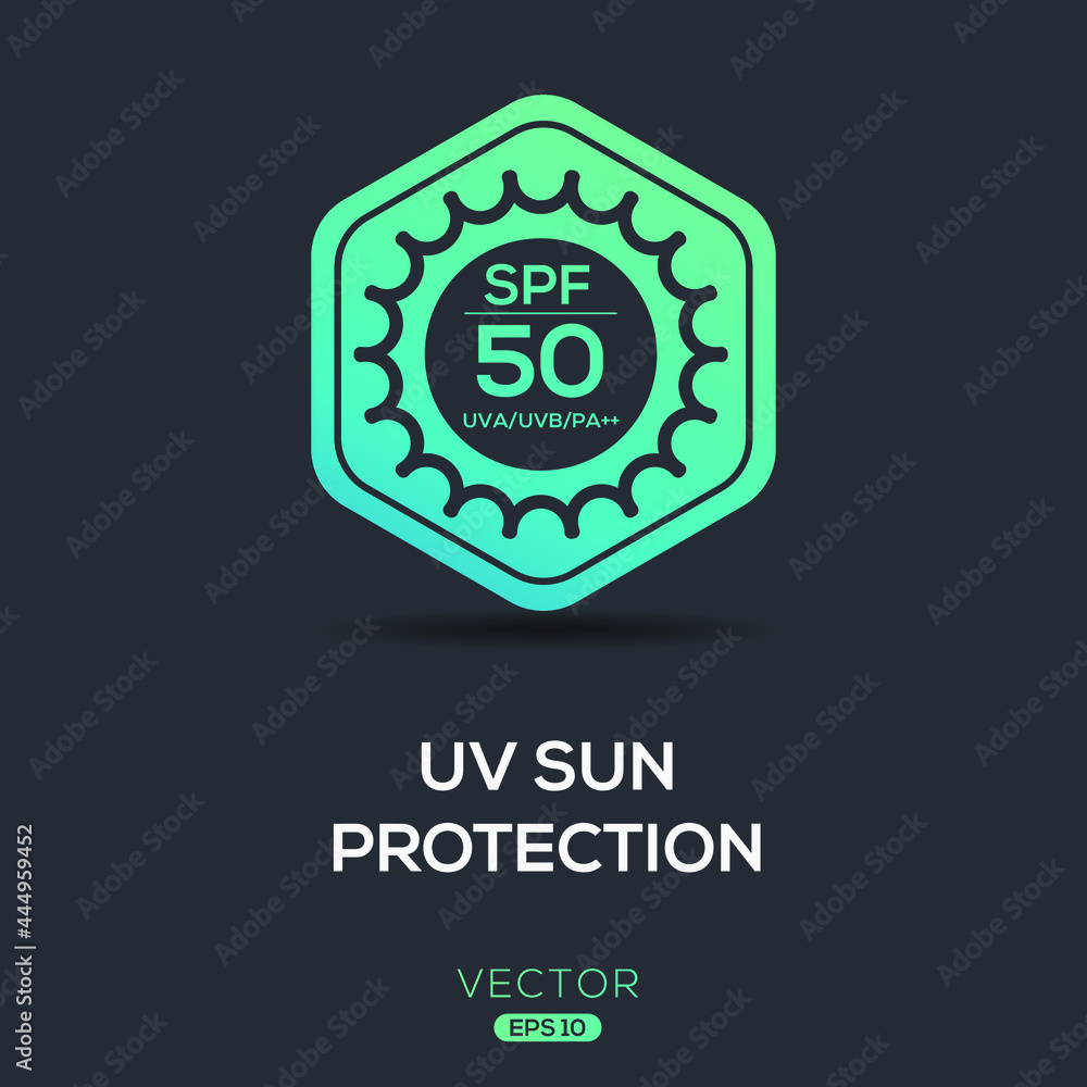 Creative (uv sun protection spf 50) Icon ,Vector sign. Creative (uv sun protection spf 50) Icon ,Vector sign.