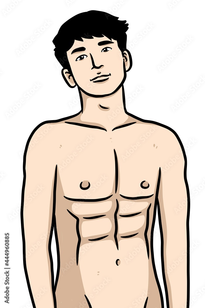 cute man cartoon on white background cute man cartoon on white background