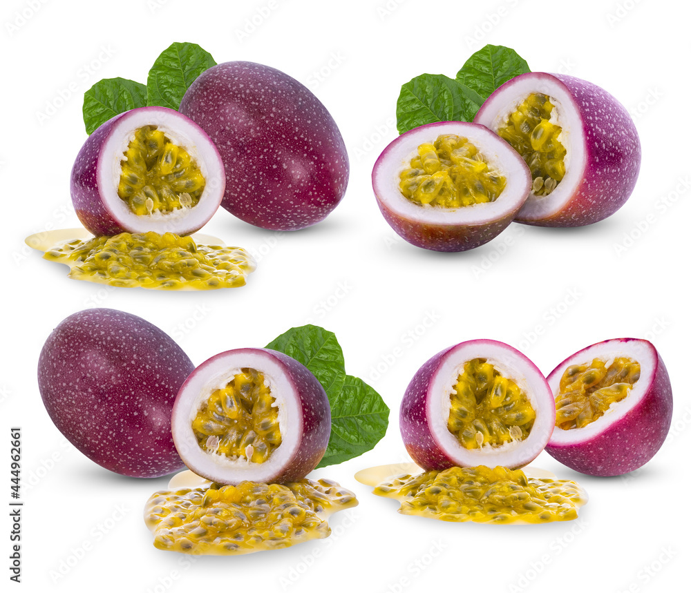 Passion fruit isolated on white background. Passion fruit isolated on white background.