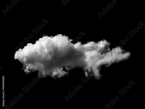 white clouds on black background