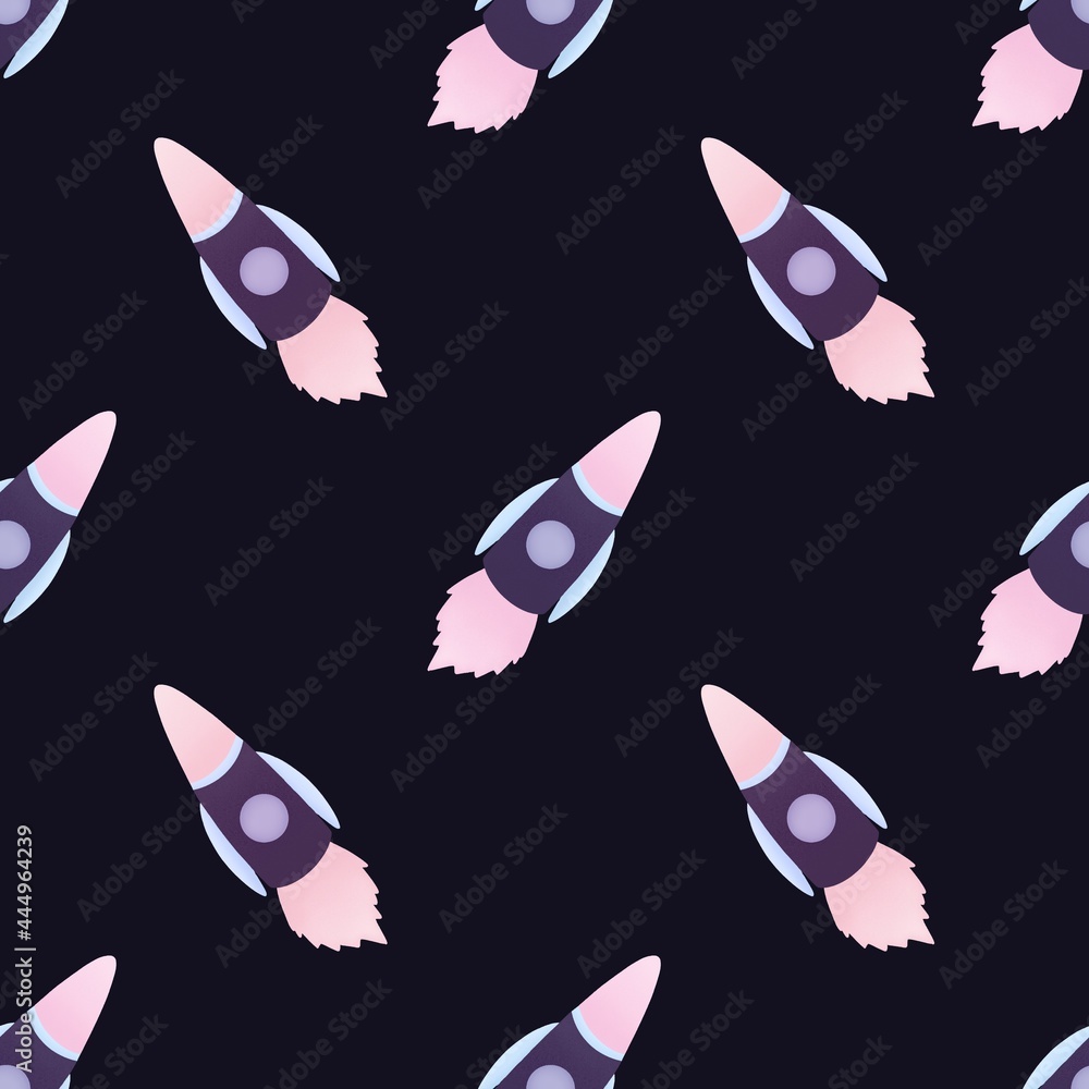 cute pattern with rockets for kids cute pattern with rockets for kids