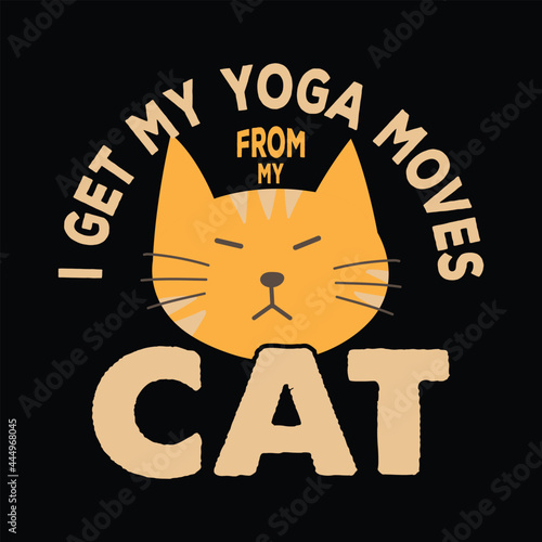 Awesome Cat T-shirt Design Vector For Cat Lover. Best Gift T-shirt With Cat Vector.
