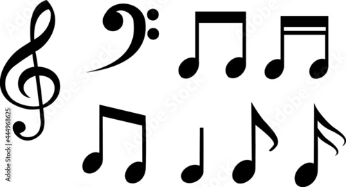 Music notes - classic music. photo