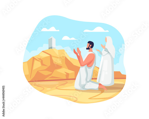 Hajj pilgrims pray at mount Arafat