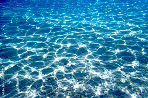 Εκτύπωση καμβά Sun rays penetrating through the pure sea water