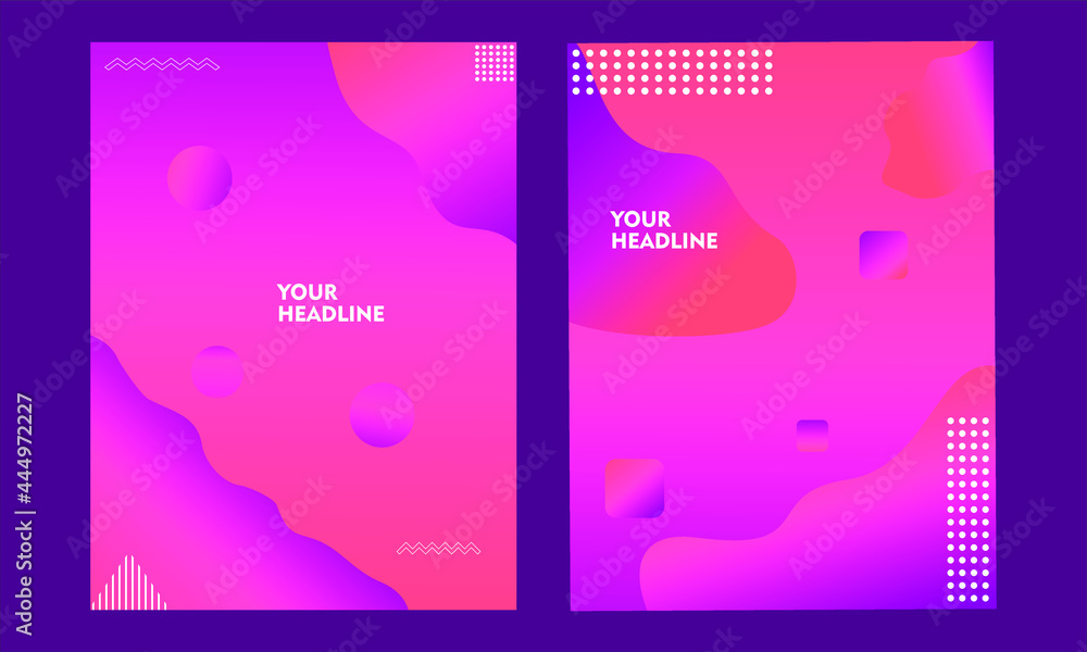 creative cover design. Social media banner template. Editable mockups for stories, posts, blogs, sales and promotions. Abstract modern colored shapes background design
