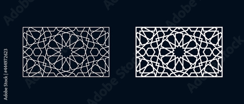 Islamic pattern for laser cutting