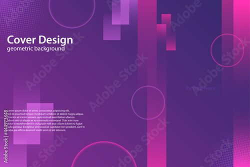 abstract geometric purple background vector illustration