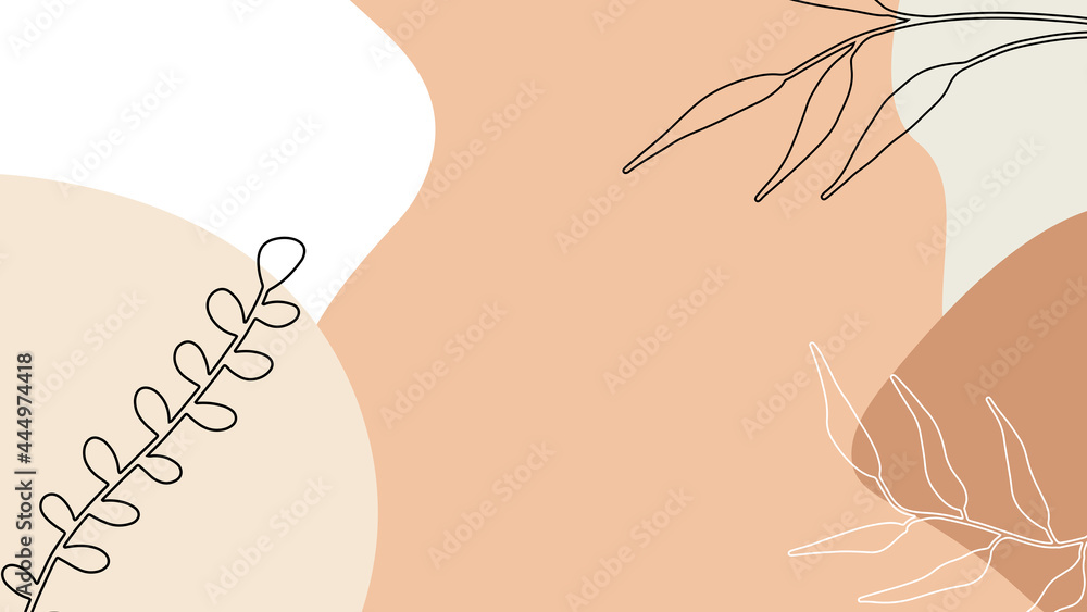 Vector design templates in simple modern style with copy space for text, flowers and leaves - wedding invitation backgrounds and frames, social media stories wallpapers Vector design templates in simple modern style with copy space for text, flowers and leaves - wedding invitation backgrounds and frames, social media stories wallpapers