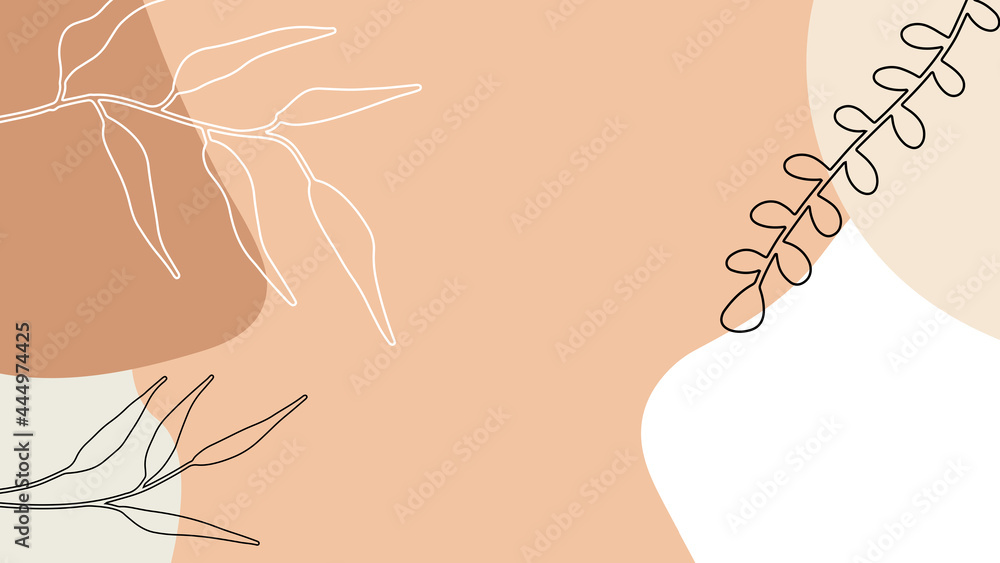 Vector design templates in simple modern style with copy space for text, flowers and leaves - wedding invitation backgrounds and frames, social media stories wallpapers Vector design templates in simple modern style with copy space for text, flowers and leaves - wedding invitation backgrounds and frames, social media stories wallpapers