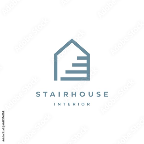 Upstairs Interior logo design inspiration vector template