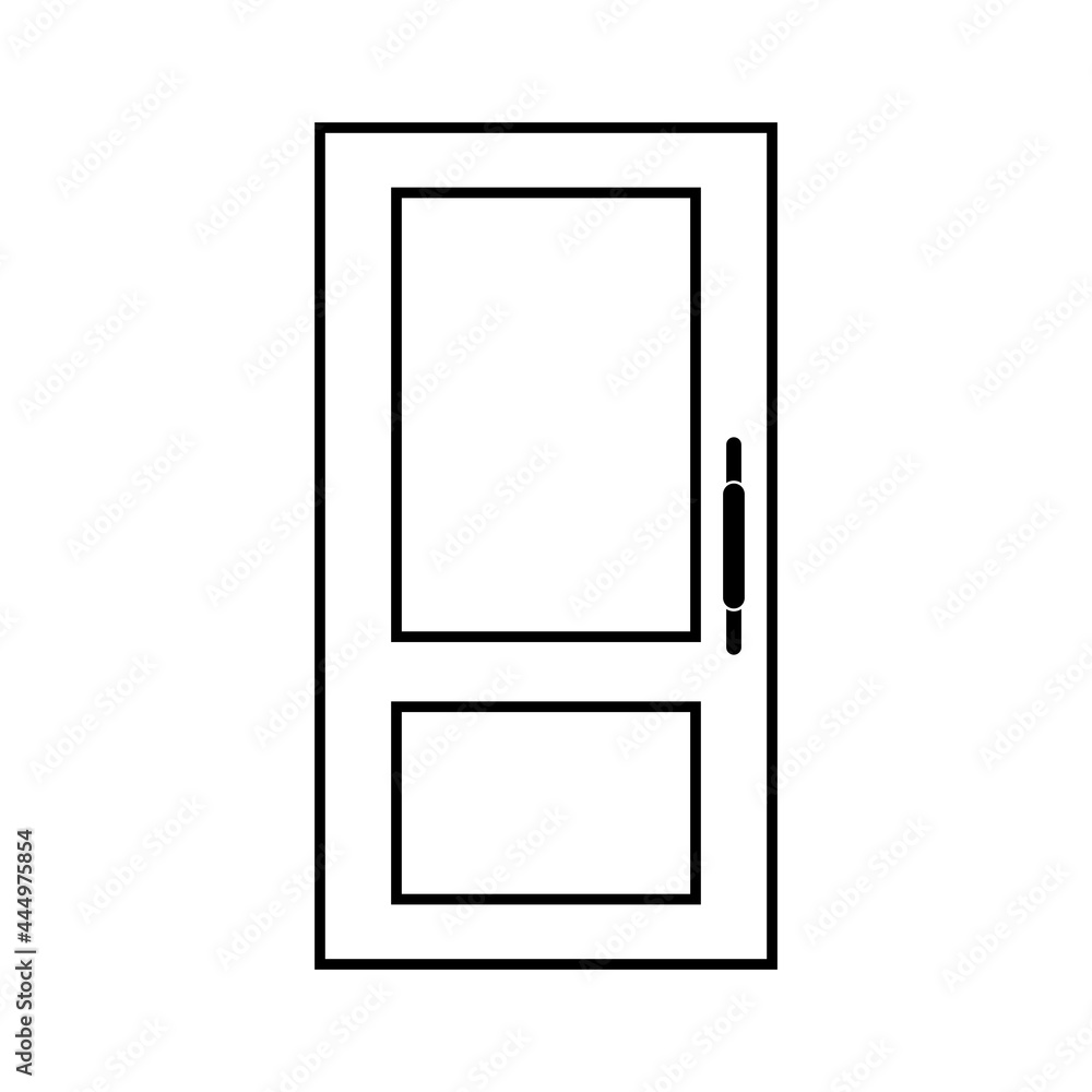 doors icon set vector sign symbol