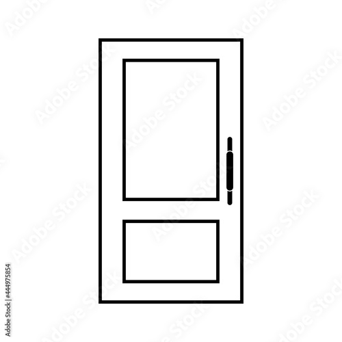 doors icon set vector sign symbol