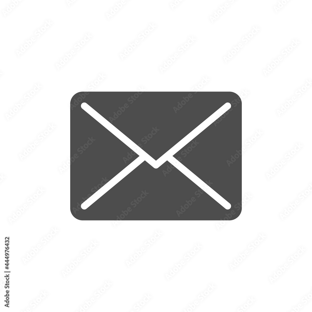 Envelope glyph icon or mail concept Envelope glyph icon or mail concept