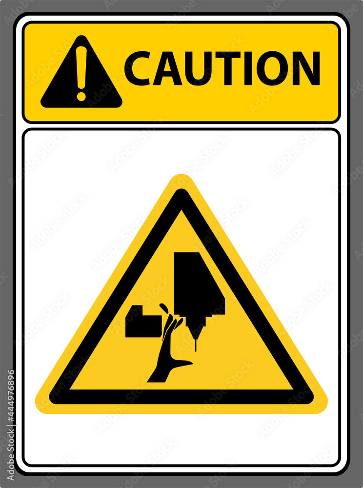 Beware of the dangers of CNC machines.,Caution sign. Beware of the dangers of CNC machines.,Caution sign.