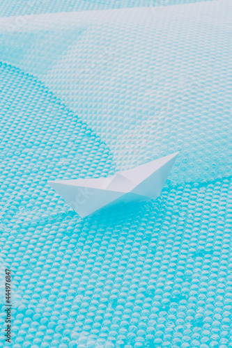 origami paper boat 