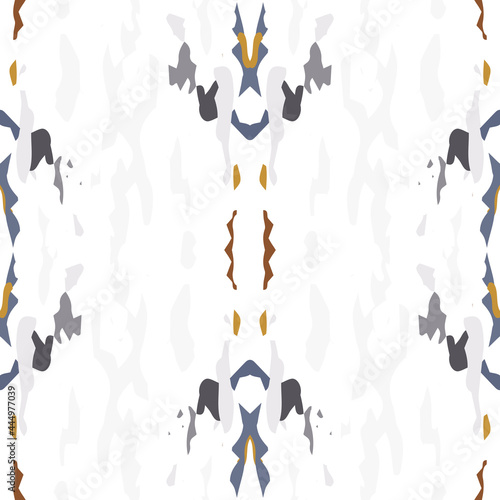 Hand Drawn, Paint Texture. Shibori Seamless