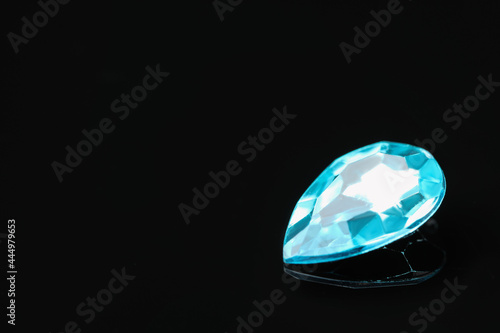 Beautiful gemstone for jewelry on black background