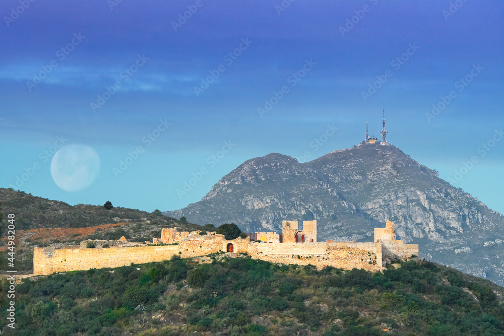 Bairen, Islamic castle fortress in Gandia (Valencia)