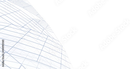 modern building architectural drawing concept digital background
