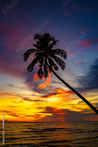 Klong Prao Beach during Sunset in koh Chang  Trat  Thailand