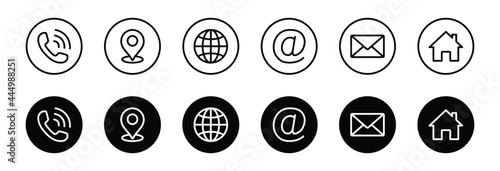 Web icon set. Website set icon vector