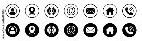 Web icon set. Website set icon vector