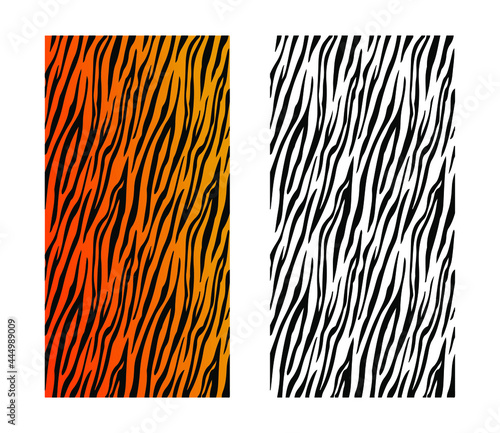 Tiger skin pattern illustration vector image