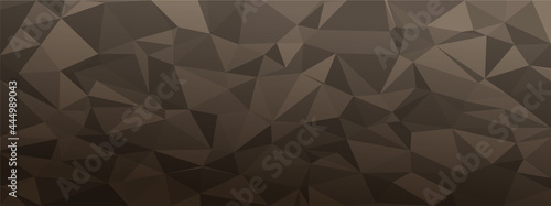 low poly abstract background. dark natural colors chaotic triangles of variable size and rotation. Minimalist layout for business card landing page wallpaper website brochure. Trendy vector eps10