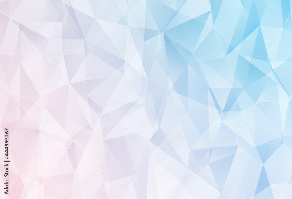Light Pink, Blue vector polygon abstract layout. Light Pink, Blue vector polygon abstract layout.