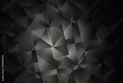Dark Gray vector abstract mosaic backdrop.