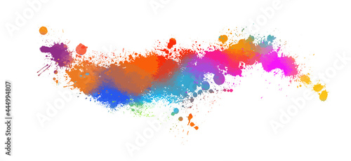 Abstract multicolored blot. Frame for text rainbow . Vector illustration