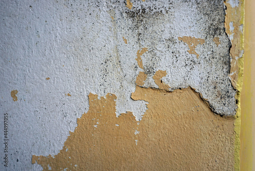 Obraz na płótnie cracked cement covered with gray cement surface as background for design