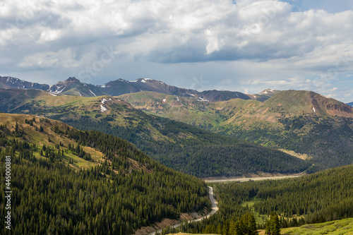 Scenic Panoramic View from Loveland Pass, Colorado