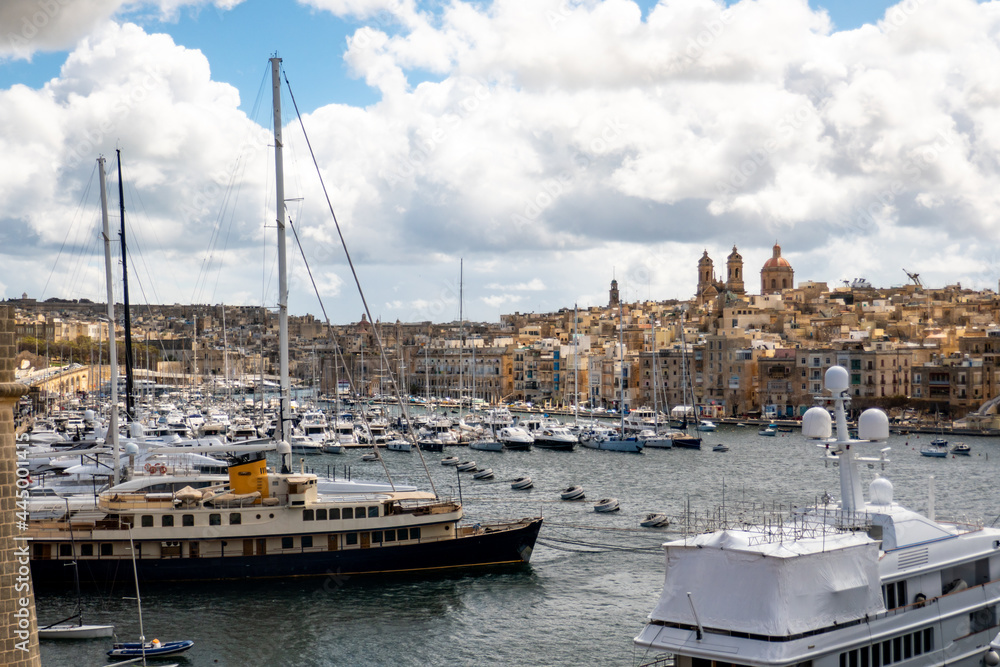port of Valletta in Malta